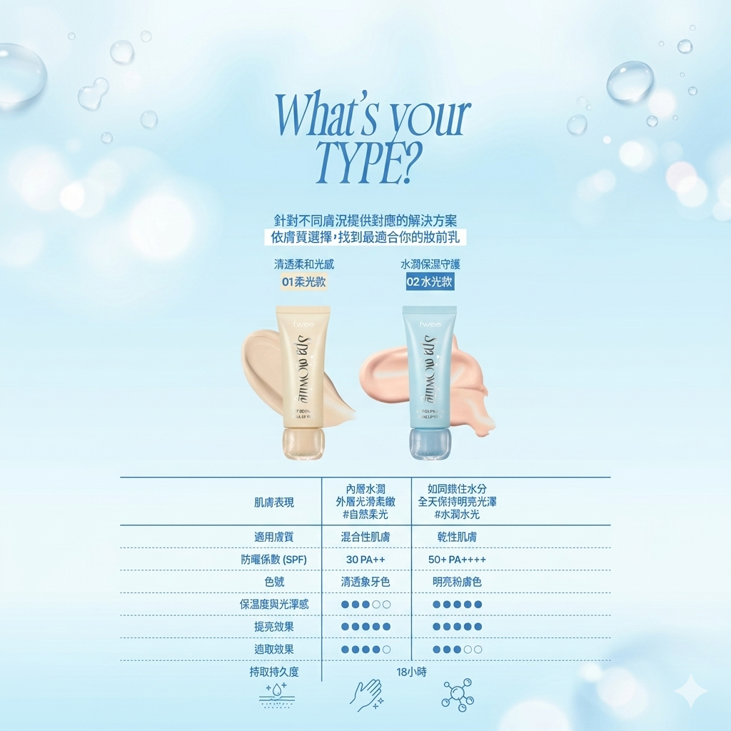 Fwee Spa 光澤UV提亮妝前乳 (35ml)