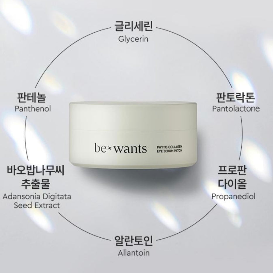 Bewants (1+1) Phyto Collagen Eye Serum Patch 膠原蛋白緊緻眼膜 (60片+60片)