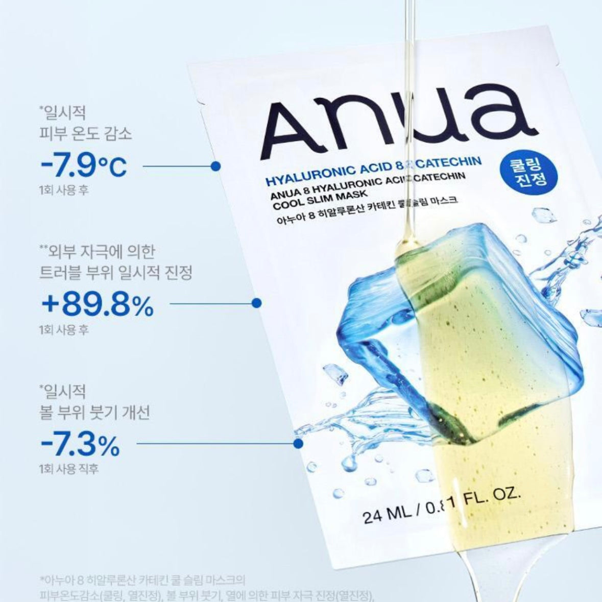 Anua 兒茶素涼浸浸舒緩面膜（一盒5+1片）