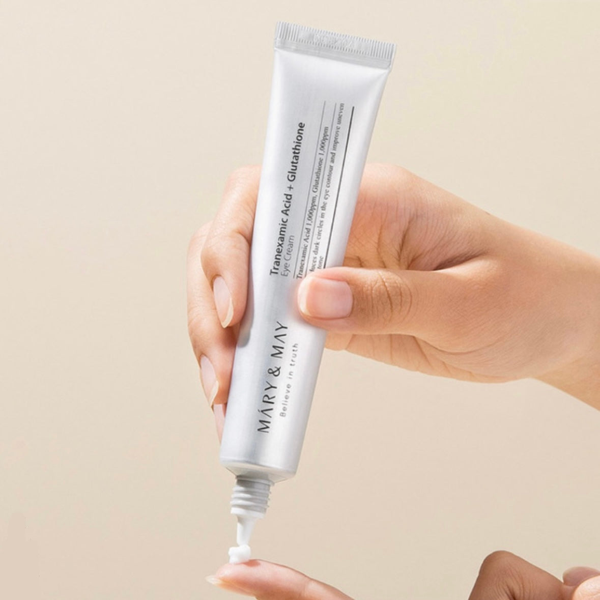 Mary & May Tranexamic Acid+ Glutathione Eye Cream 去黑眼圈必備眼霜 (12g)
