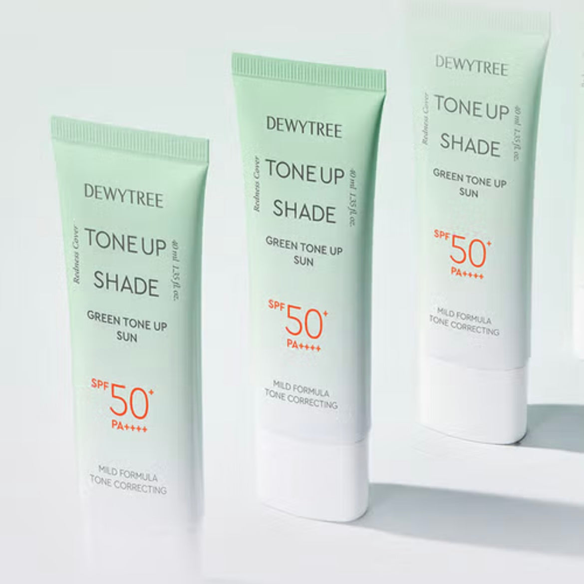 Dewytree 去紅舒緩鎮靜綠色調色防曬乳 (40ml) SPF 50+ PA++++ (適合泛紅肌膚)￼